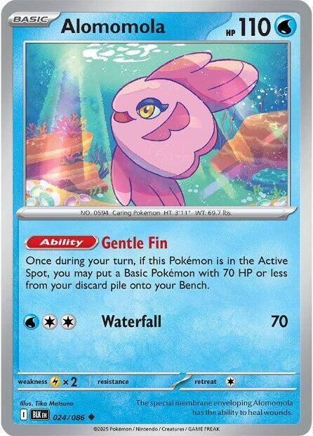 Alomomola Uncommon Reverse Holo BLK 024/086 NM