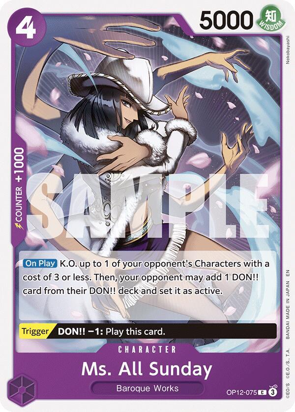 Ms. All Sunday C OP12 OP12-075 NM