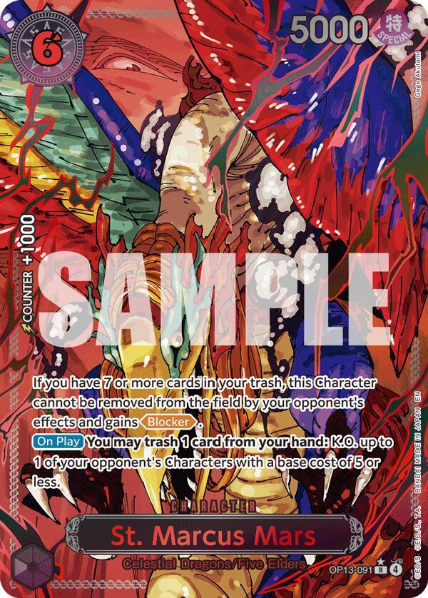 St. Marcus Mars (Parallel) R Foil OP13 OP13-091 NM