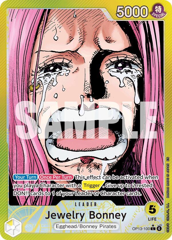 Jewelry Bonney (100) (Alternate Art) L Foil OP13 OP13-100 NM