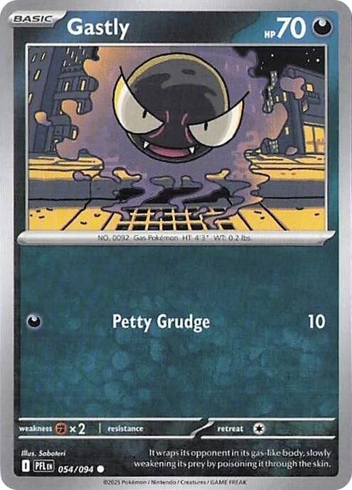 Gastly Common Regular PFL 054/094 NM