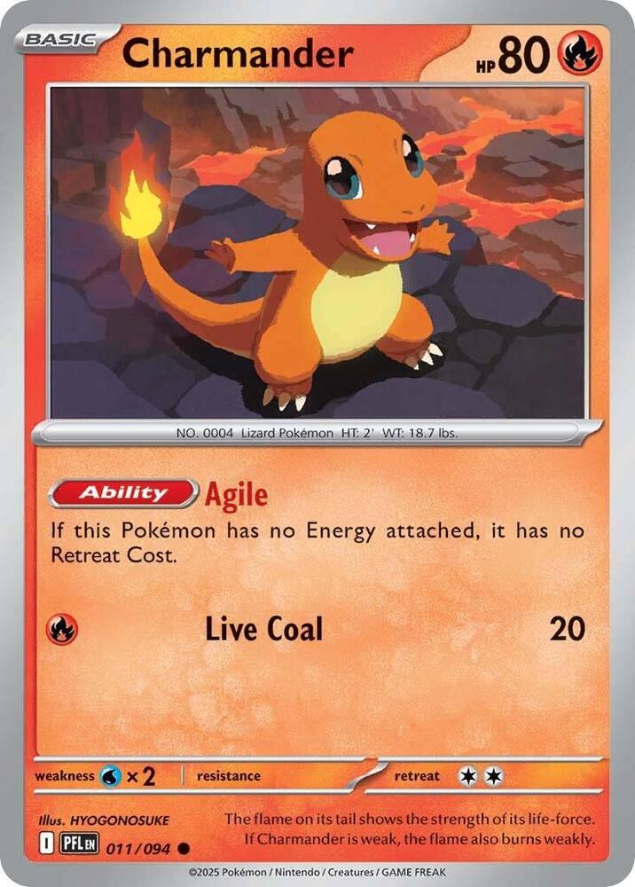 Charmander Common Regular PFL 011/094 NM