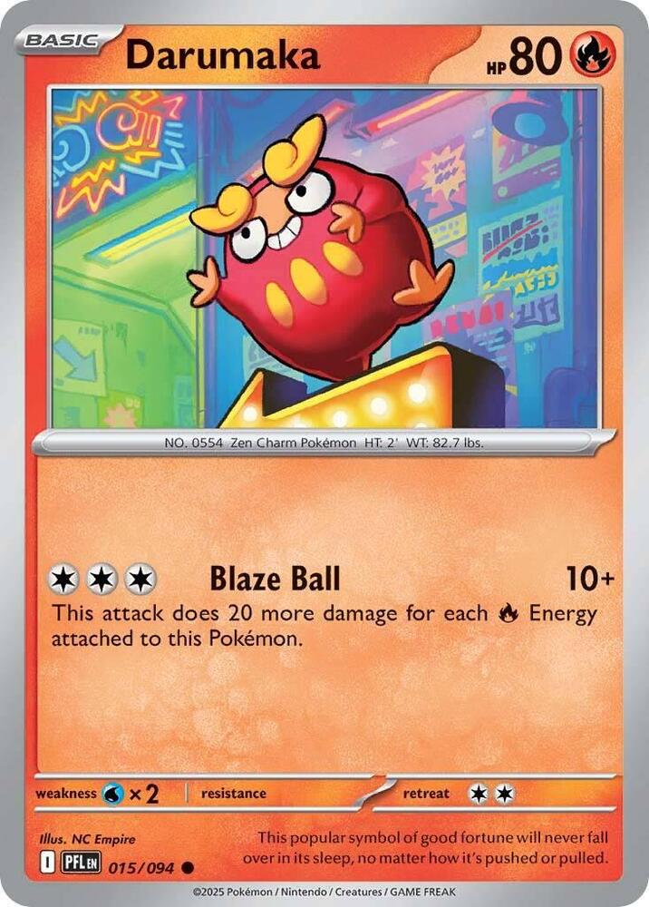 Darumaka Common Reverse Holo PFL 015/094 NM