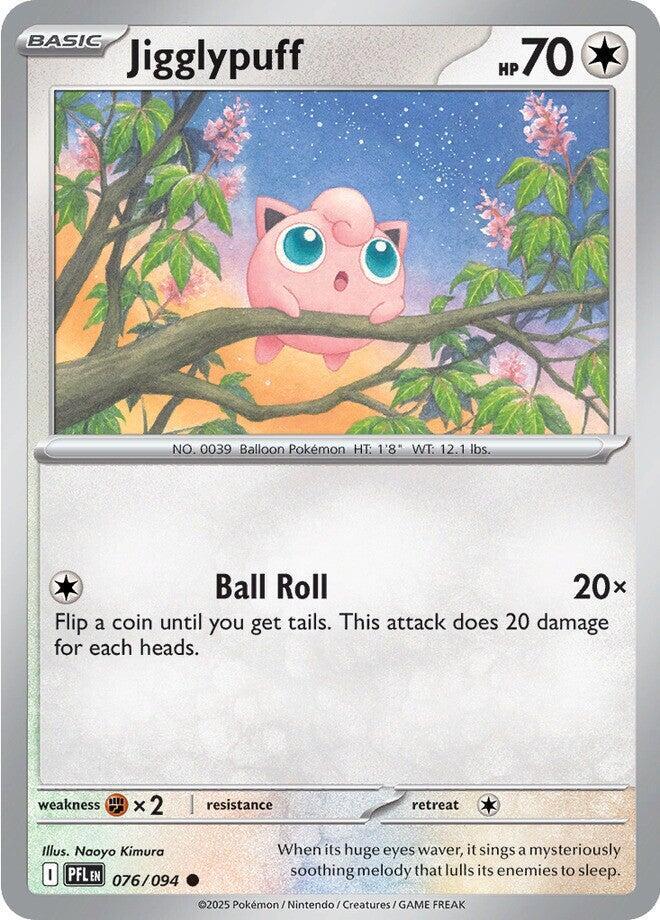 Jigglypuff Common Reverse Holo PFL 076/094 NM