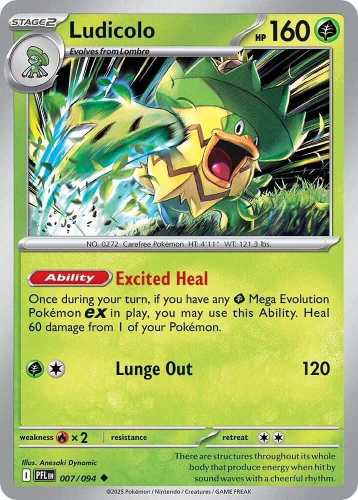Ludicolo Uncommon Regular PFL 007/094 NM