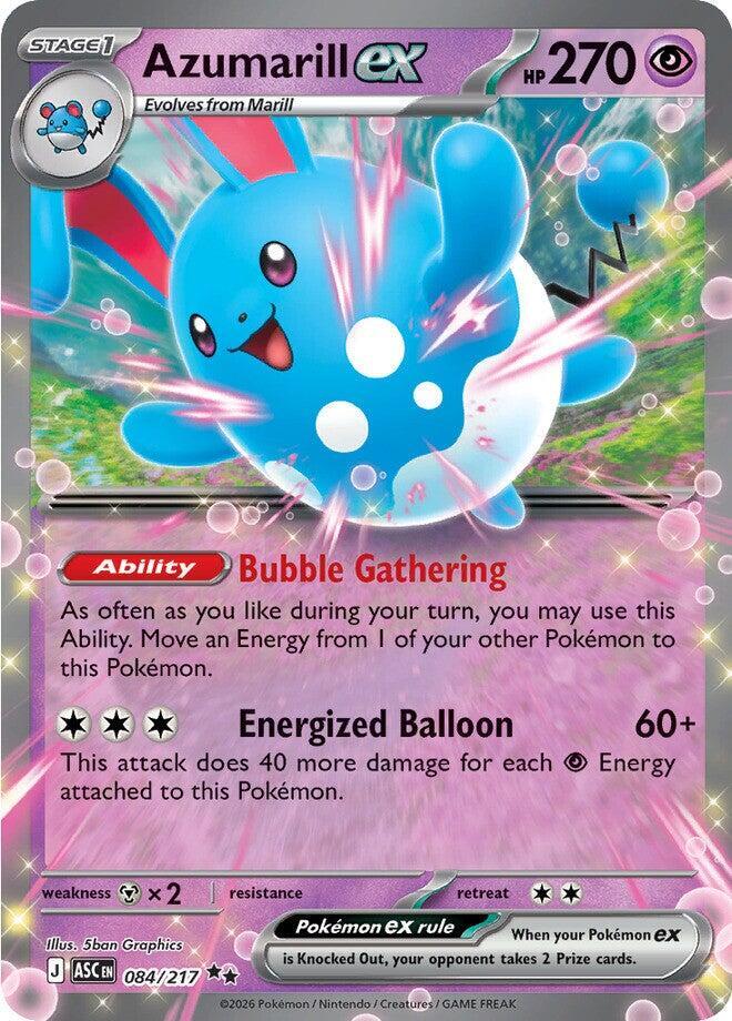 Azumarill ex Double Rare Holo ASC 084/217 NM