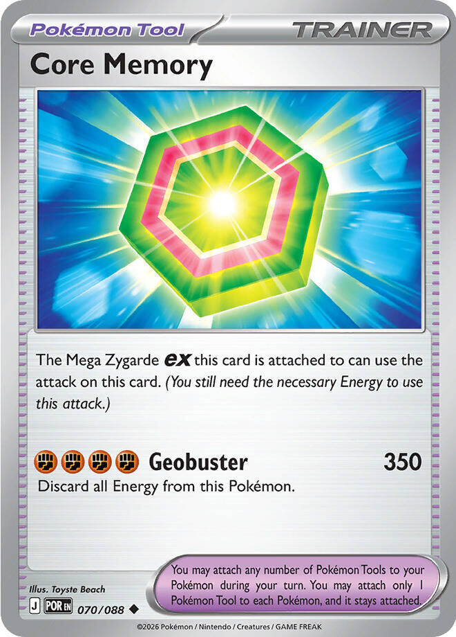 Core Memory Uncommon Reverse Holo POR 070/088 NM