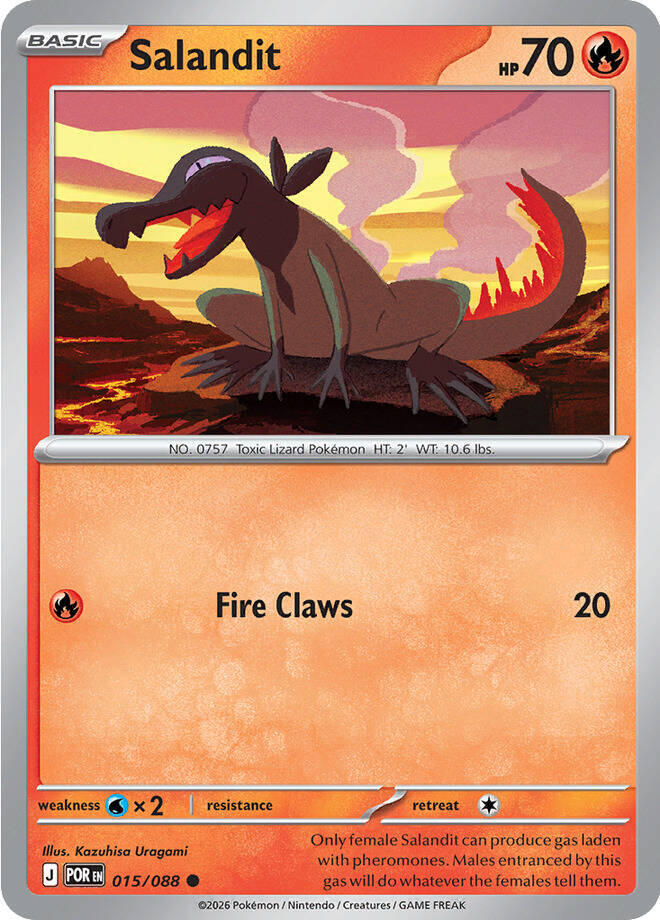 Salandit Common Reverse Holo POR 015/088 NM