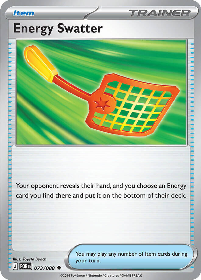Energy Swatter Uncommon Reverse Holo POR 073/088 NM