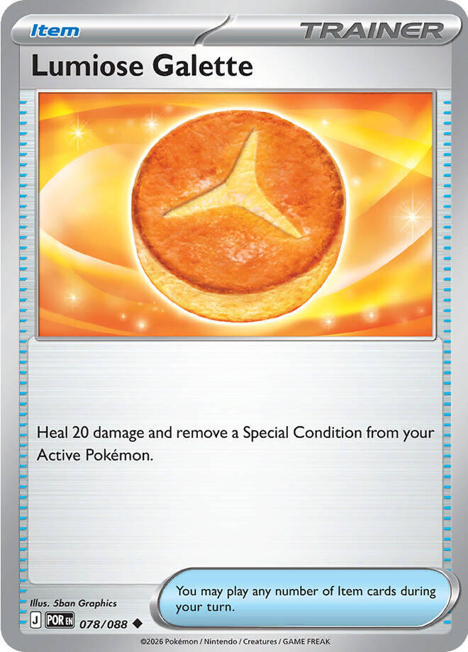 Lumiose Galette Uncommon Reverse Holo POR 078/088 NM