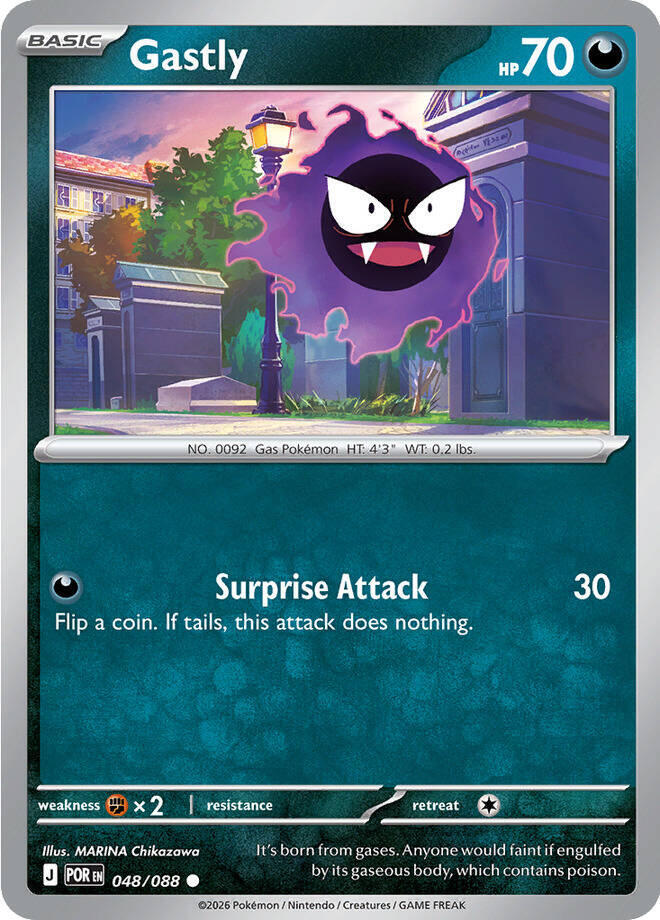 Gastly Common Regular POR 048/088 NM