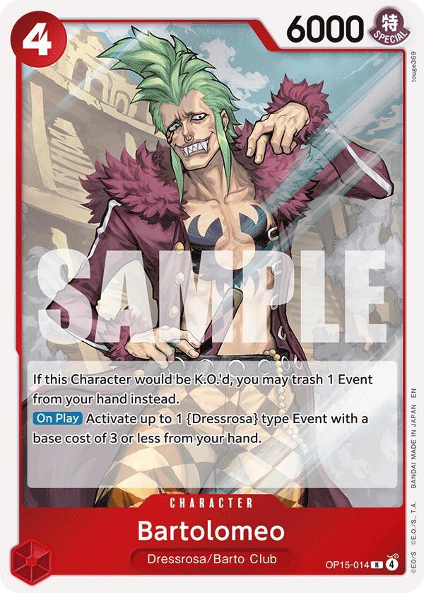 Bartolomeo R Foil OP15 EB04 OP15 014 NM