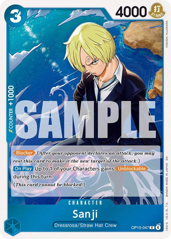 Sanji R Foil OP15 EB04 OP15 047 NM