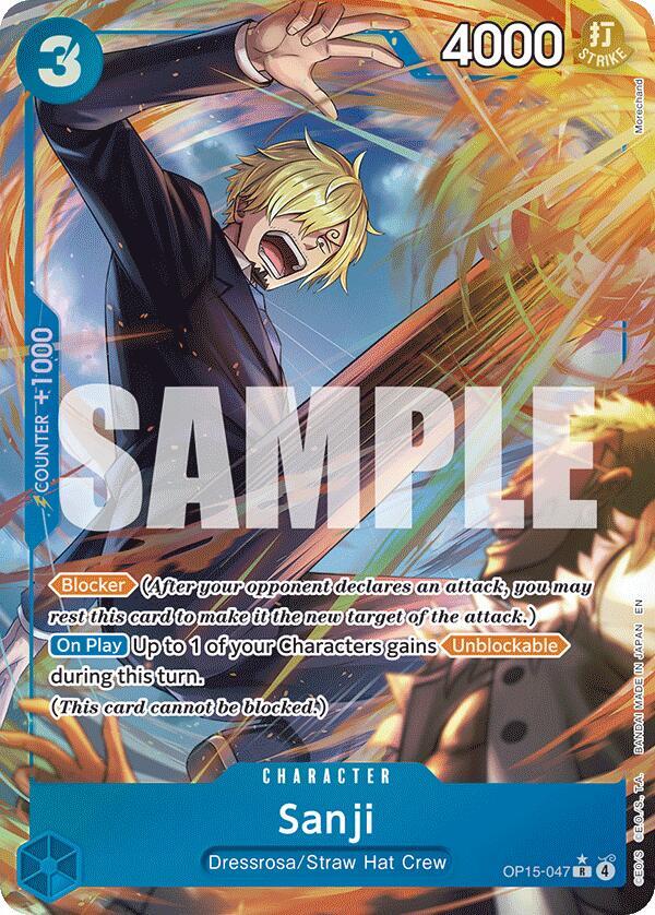 Sanji Alternate Art R Foil OP15 EB04 OP15 047 NM