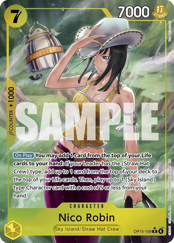 Nico Robin Alternate Art R Foil OP15 EB04 OP15 109 NM