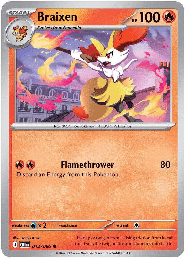 Braixen Common CRI 012/086 NM