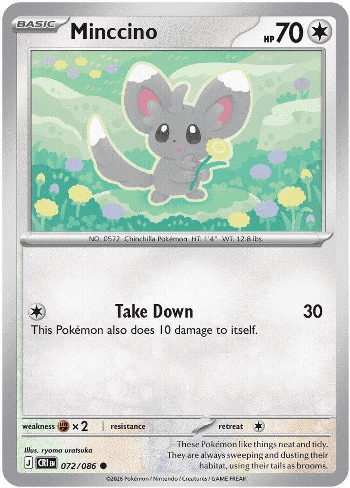 Minccino Common CRI 072/086 NM