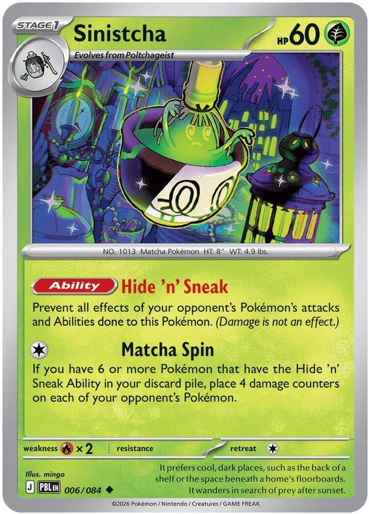 Sinistcha Uncommon PBL 006/084 NM