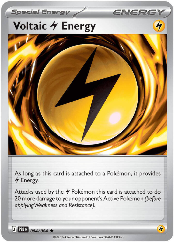 Voltaic Lightning Energy Rare Holo PBL 084/084 NM