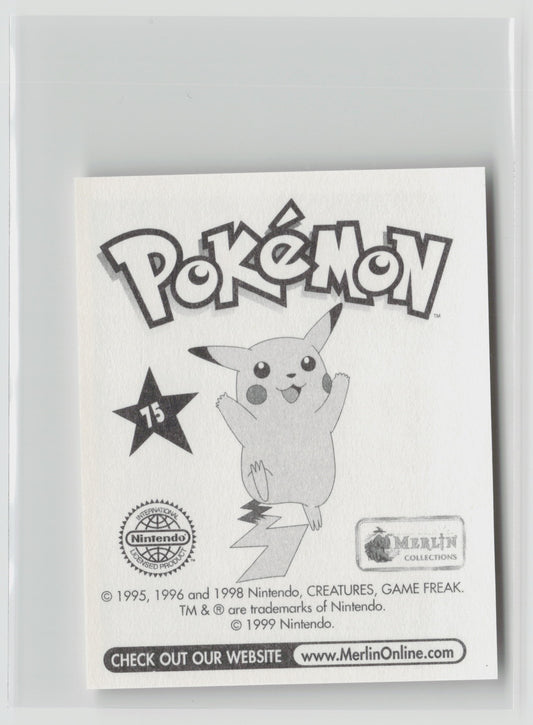 Graveler - Merlin Topps Sticker 1999 #75 NM (Back)