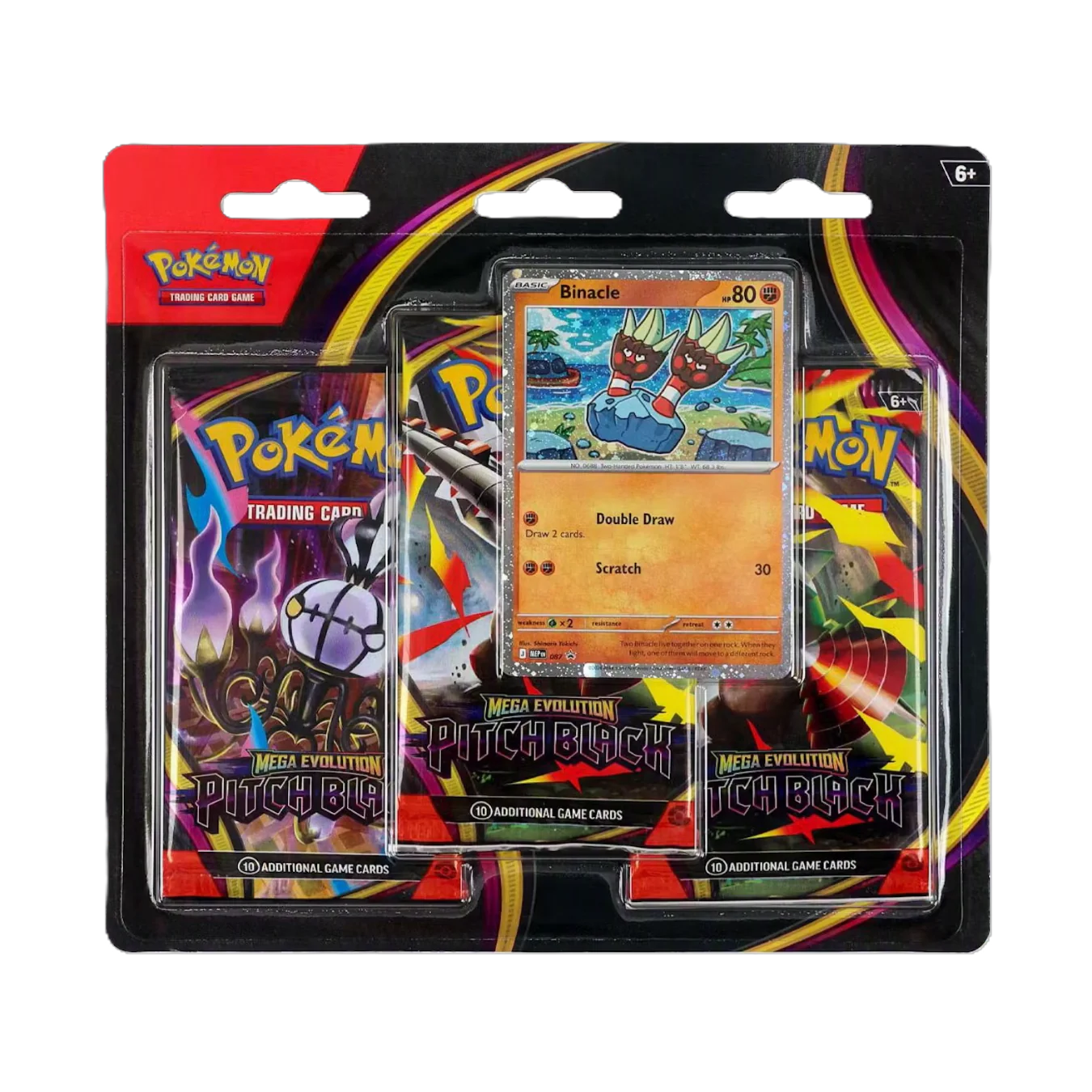 Pitch Black 3-Pack Blister