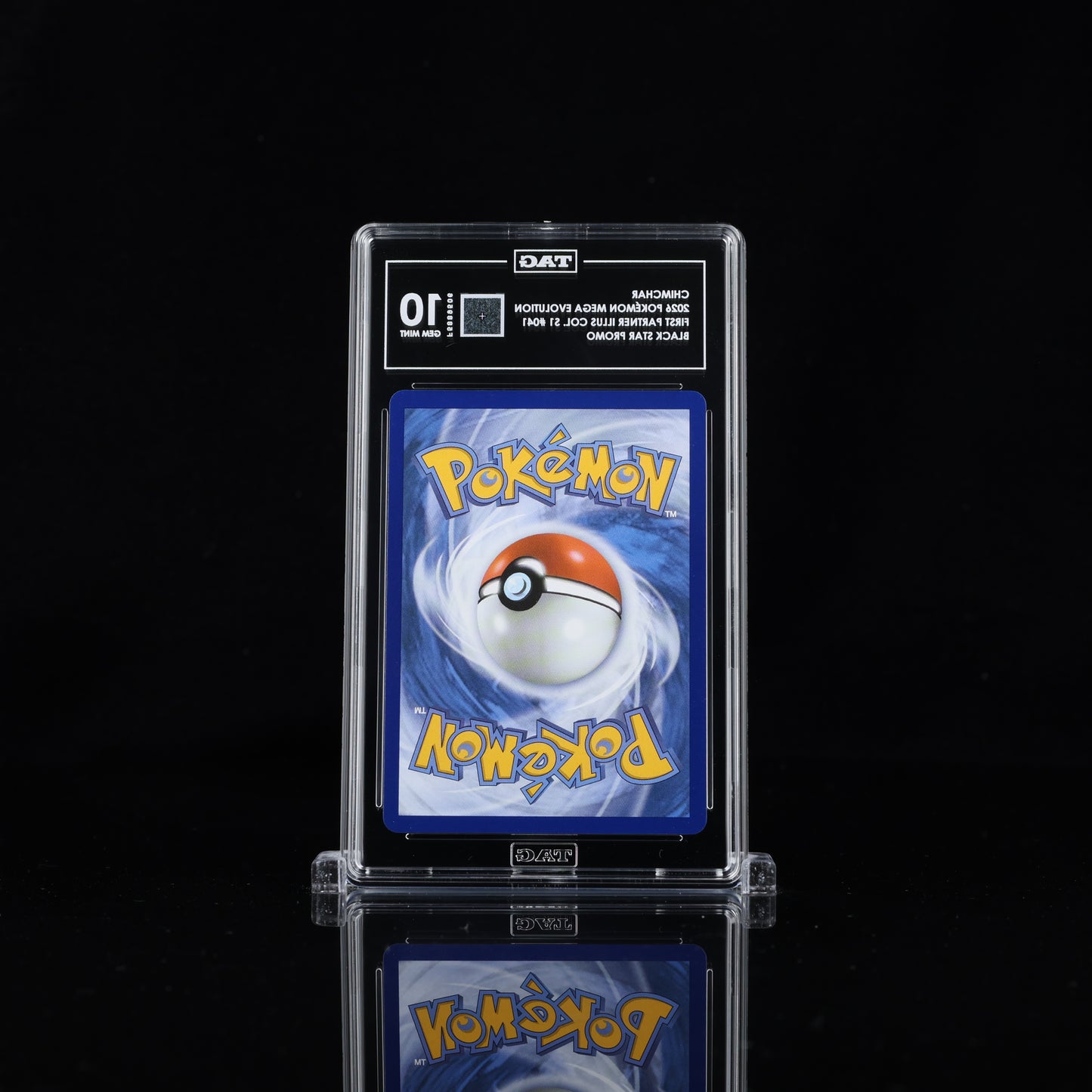 Chimchar - First Partner Illustration Collection Series 1 - MEP #41 - TAG 10 GEM MINT
