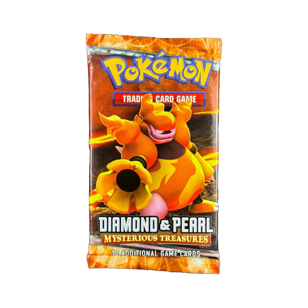 Diamond and Pearl Mysterious Treasures Booster Pack- Magmortar Pack Art