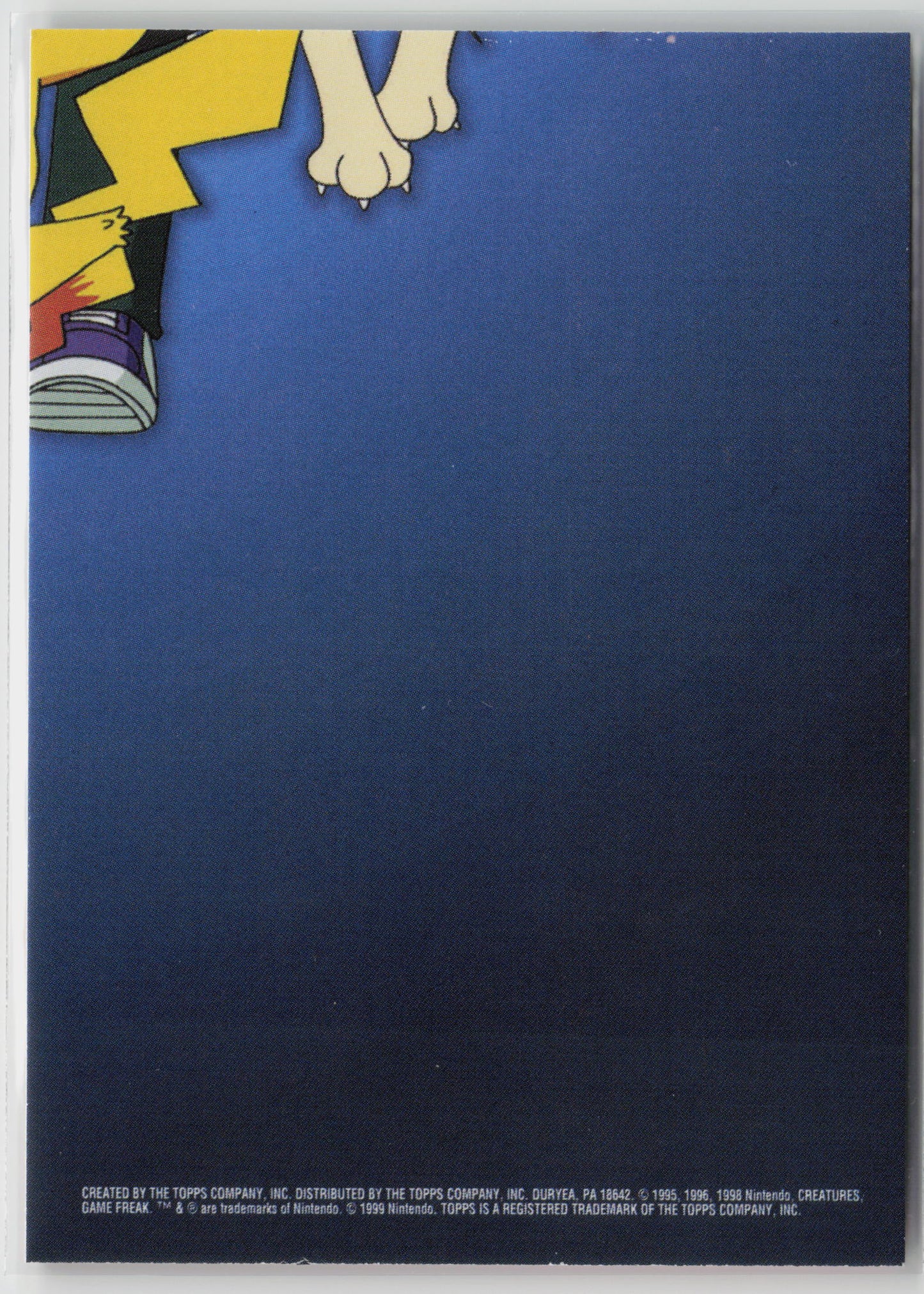 TV13 #109 Koffing/#110 Weezing Topps TV Animation Series 1999 Non-Holo LP (Back)