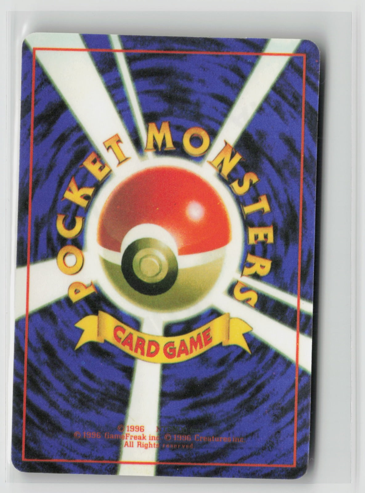 Lt. Surge's Rattata #019 Vintage 1996 Japanese Vending Sticker NM (Back)