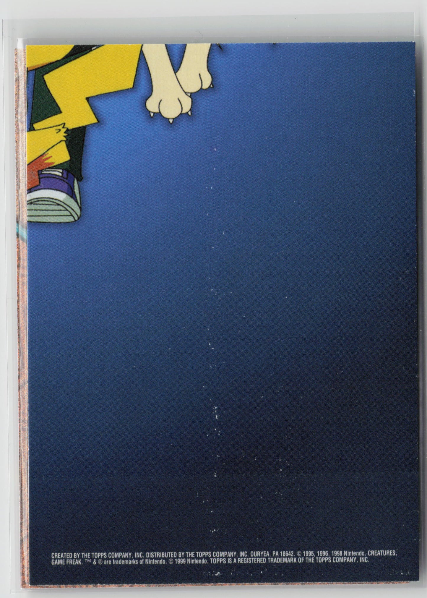 Sandshrew #27 Topps TV Animation Series 1999 Non-Holo LP (Back)