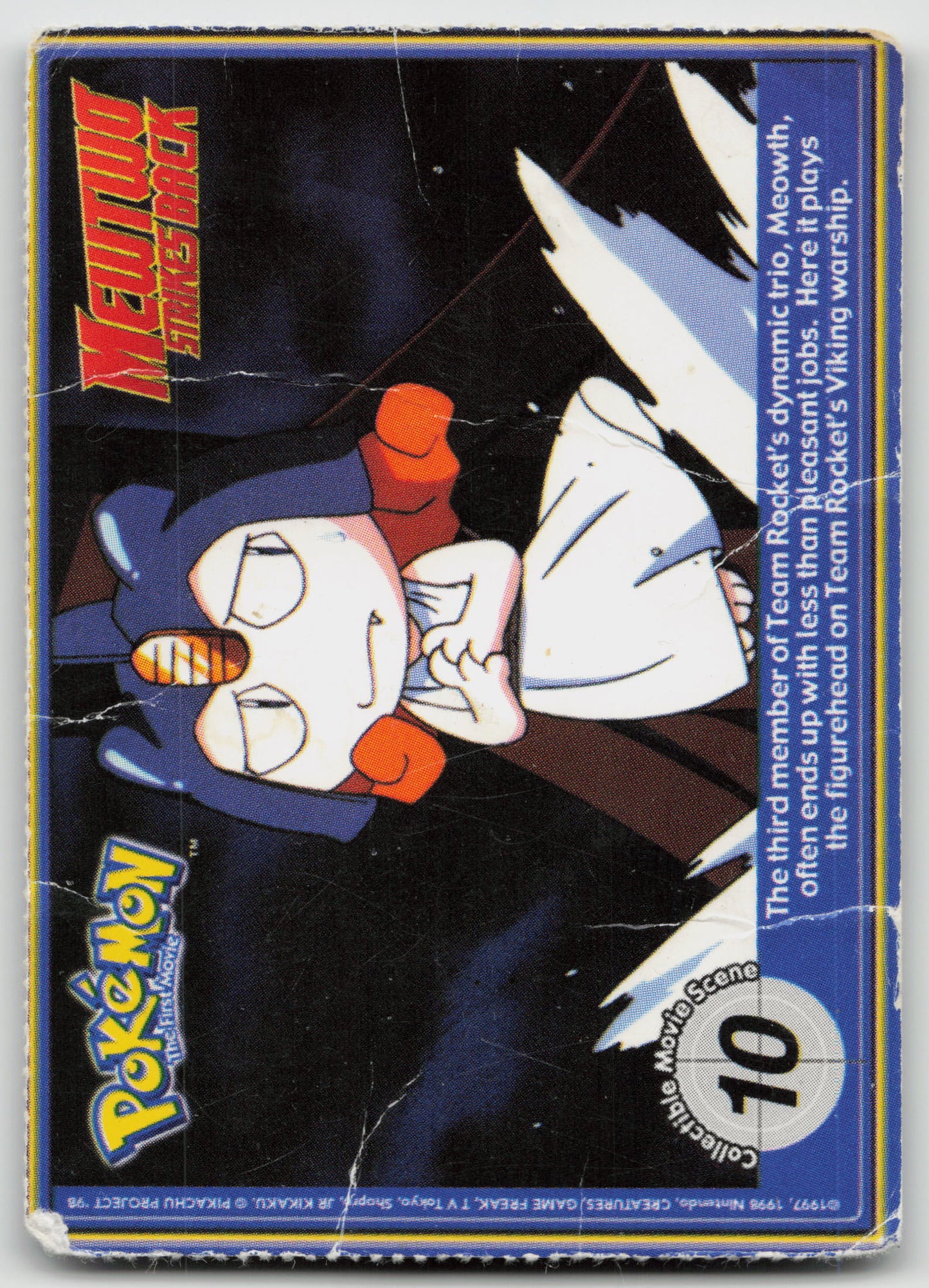 Flareon #136 PokeTrivia Burger King Promo Card LP (Back)