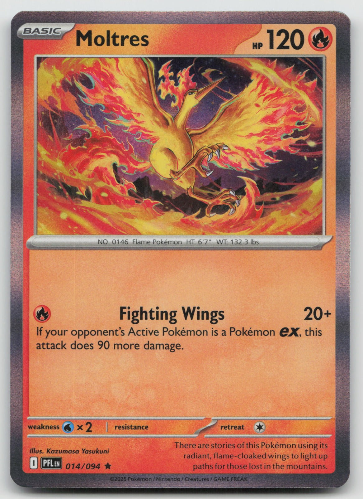 Moltres Rare Holo PFL 014/094 NM