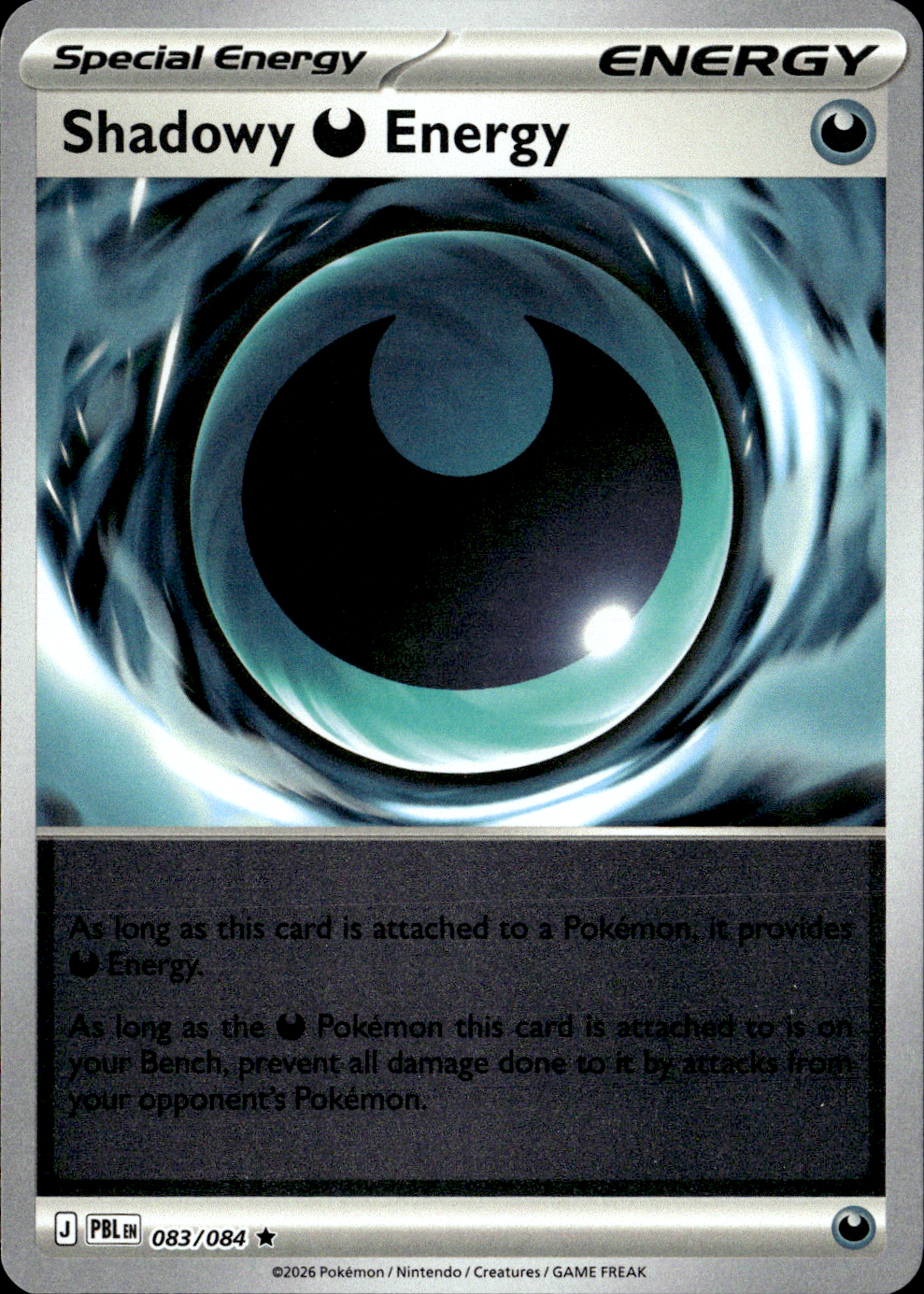 Shadowy Darkness Energy Rare Reverse Holo PBL 083/084 NM