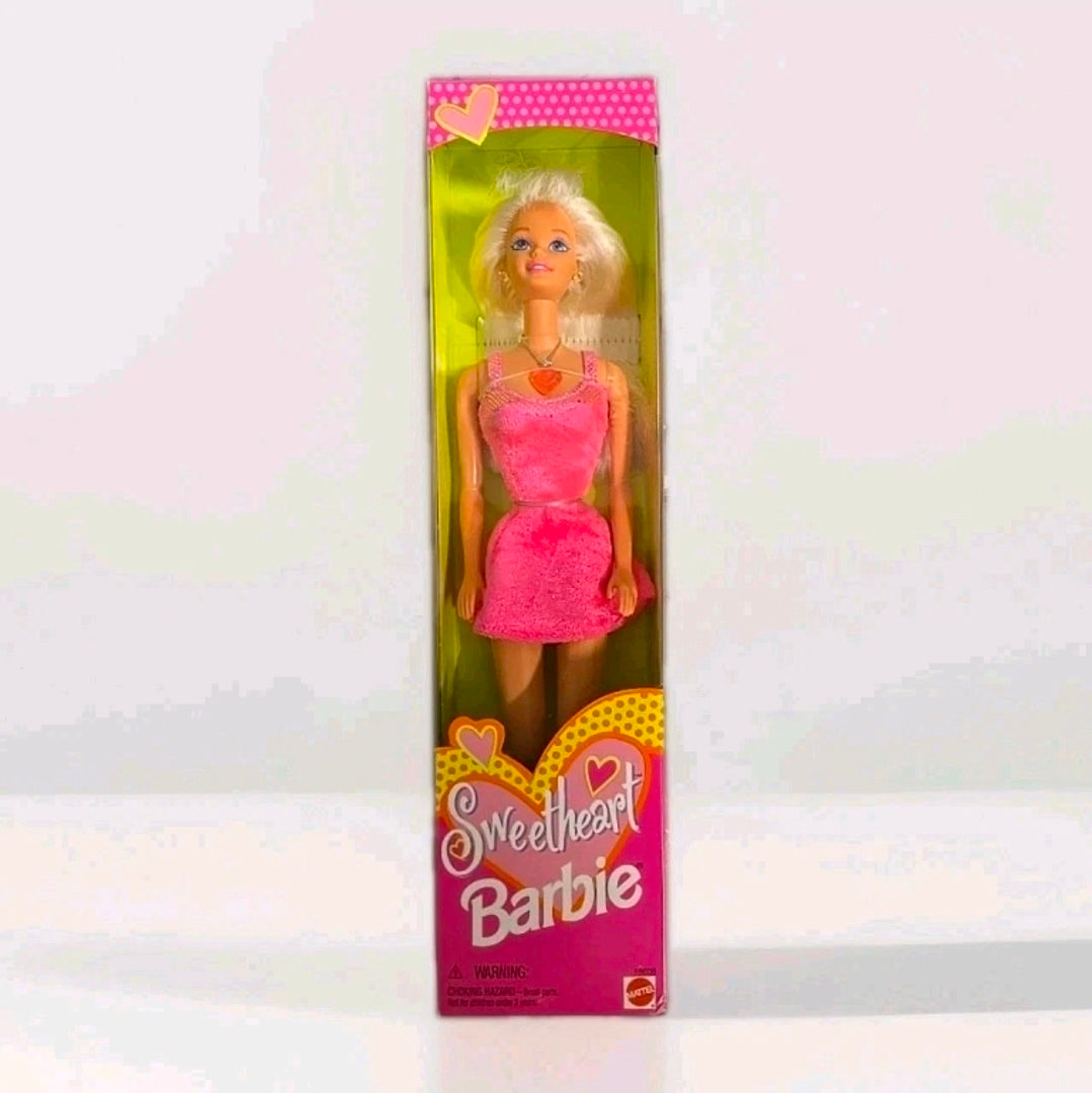 Barbie Sweetheart Barbie Blonde Doll Mattel 1997 Pink Dress 18608