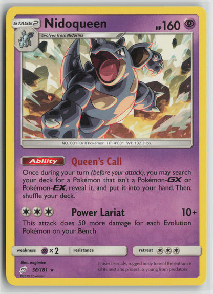 Nidoqueen Rare SM - Team Up 56/181 NM