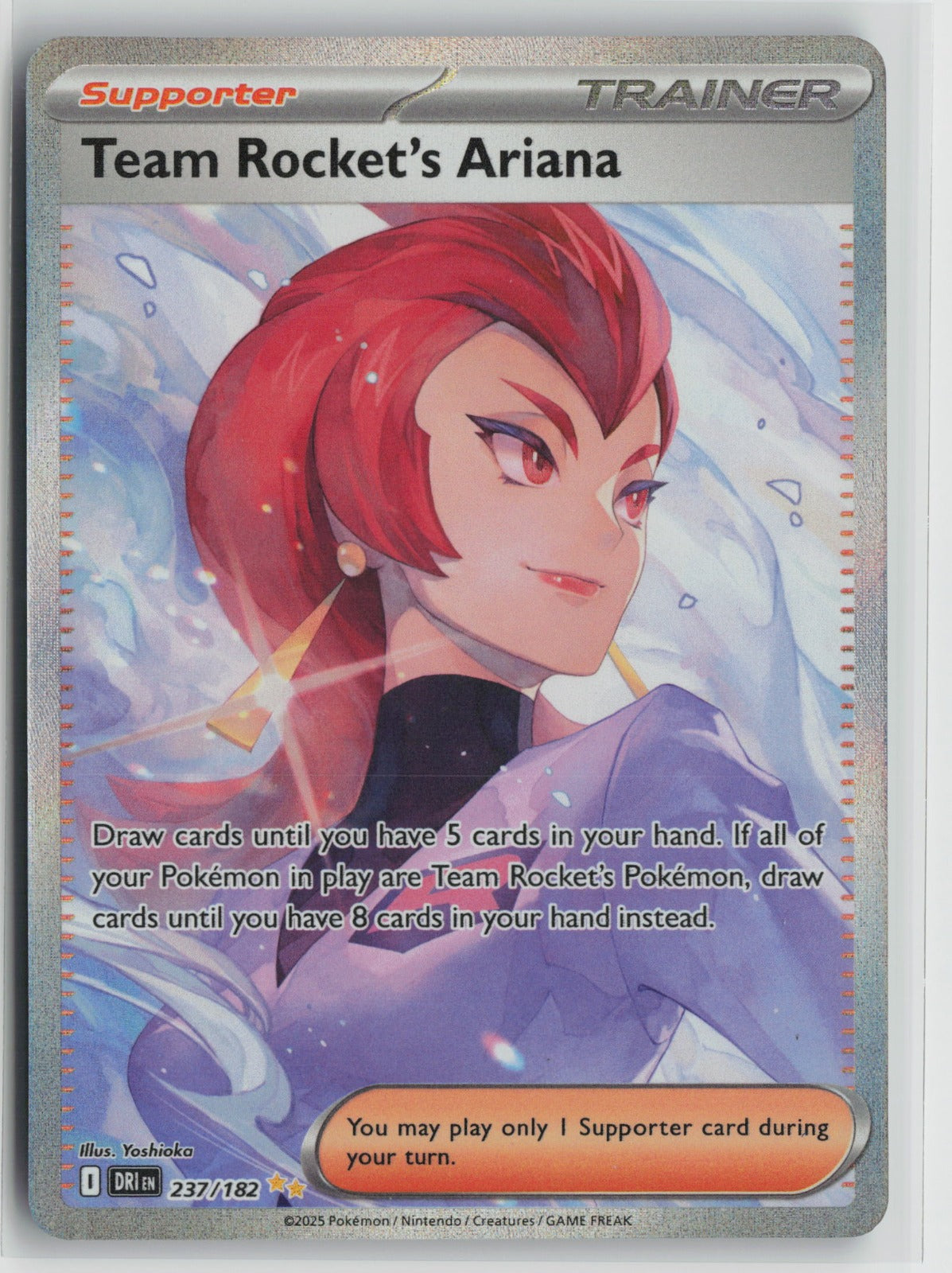 Team Rocket's Ariana Special Illustration Rare Holo DRI 237/182 NM