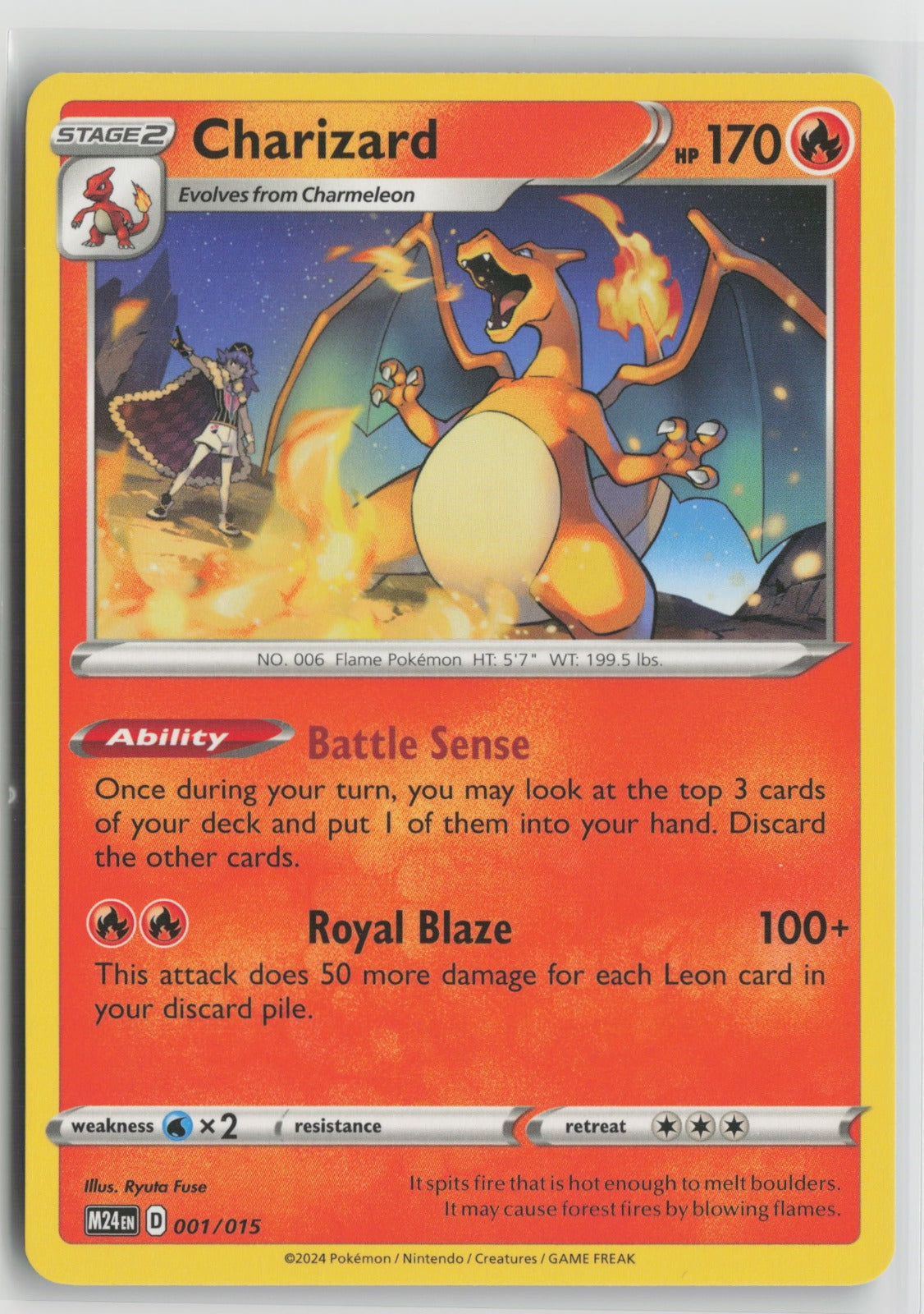 Charizard Promo M24 001/015 NM