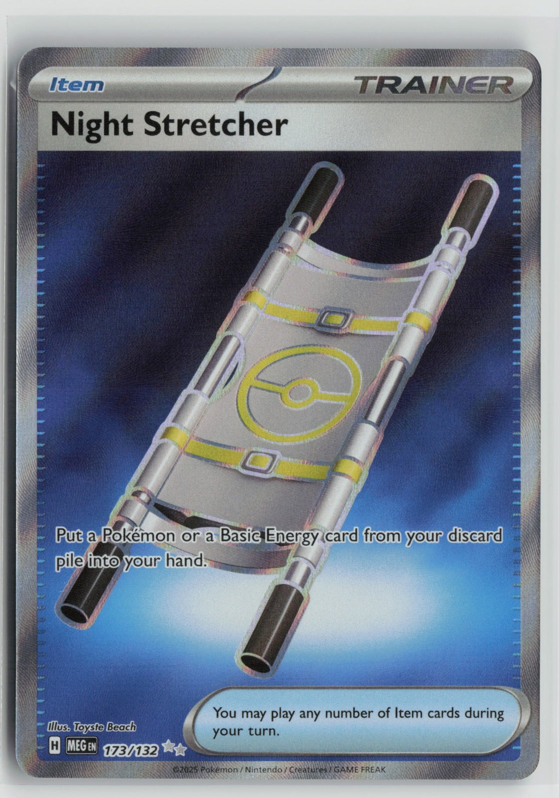 Night Stretcher Ultra Rare Holo MEG 173/132 NM