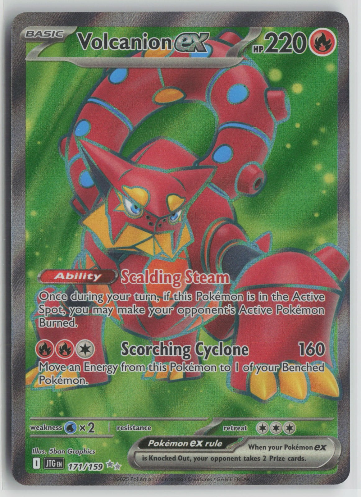 Volcanion ex Ultra Rare Holo JTG 171/159 NM