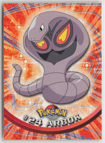 Arbok #24 Topps TV Animation Series 1999 Non-Holo LP