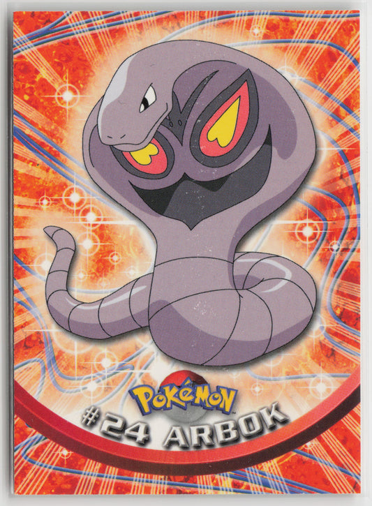 Arbok #24 Topps TV Animation Series 1999 Non-Holo LP