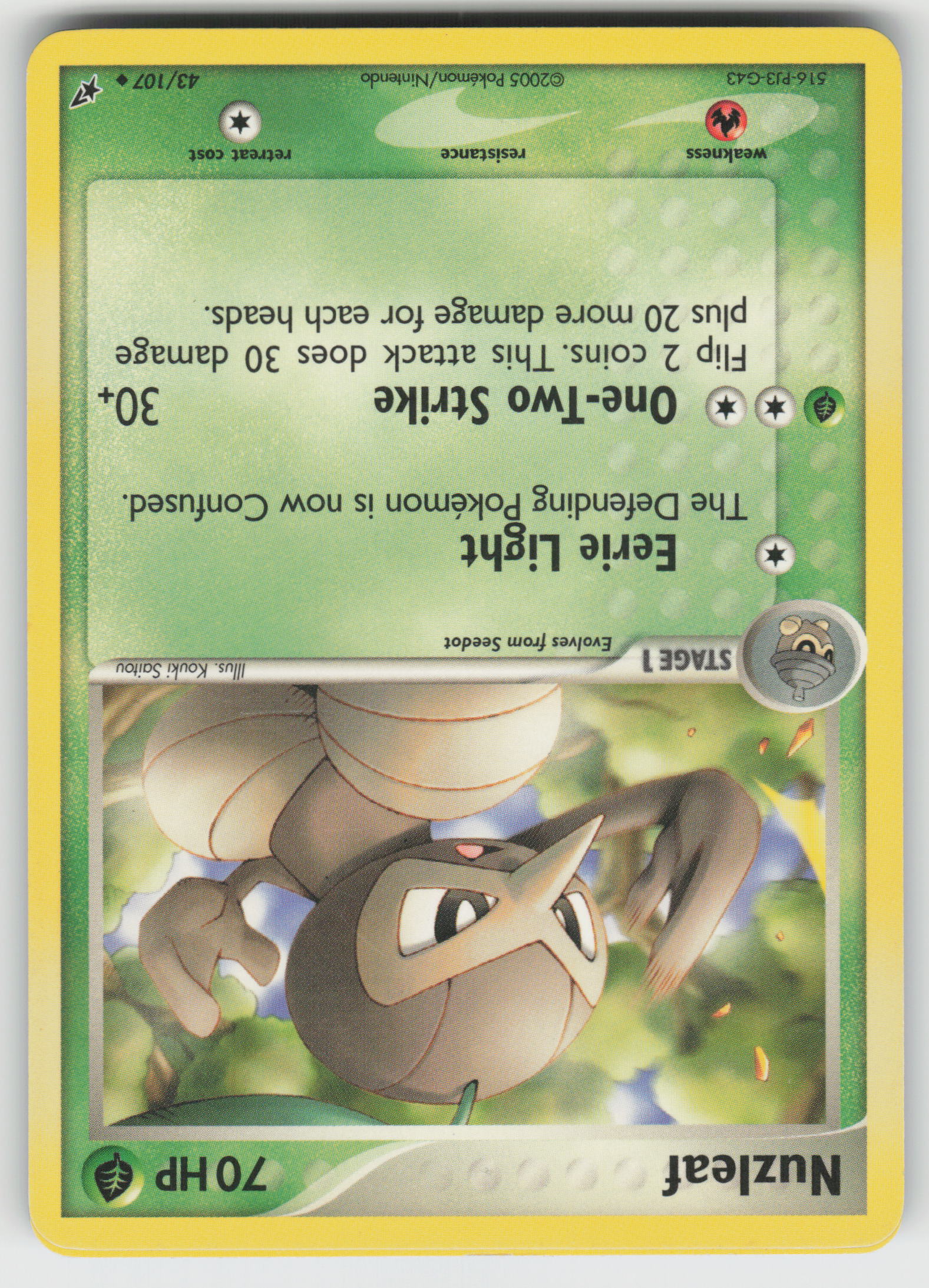 Nuzleaf Uncommon Deoxys 43/107 LP
