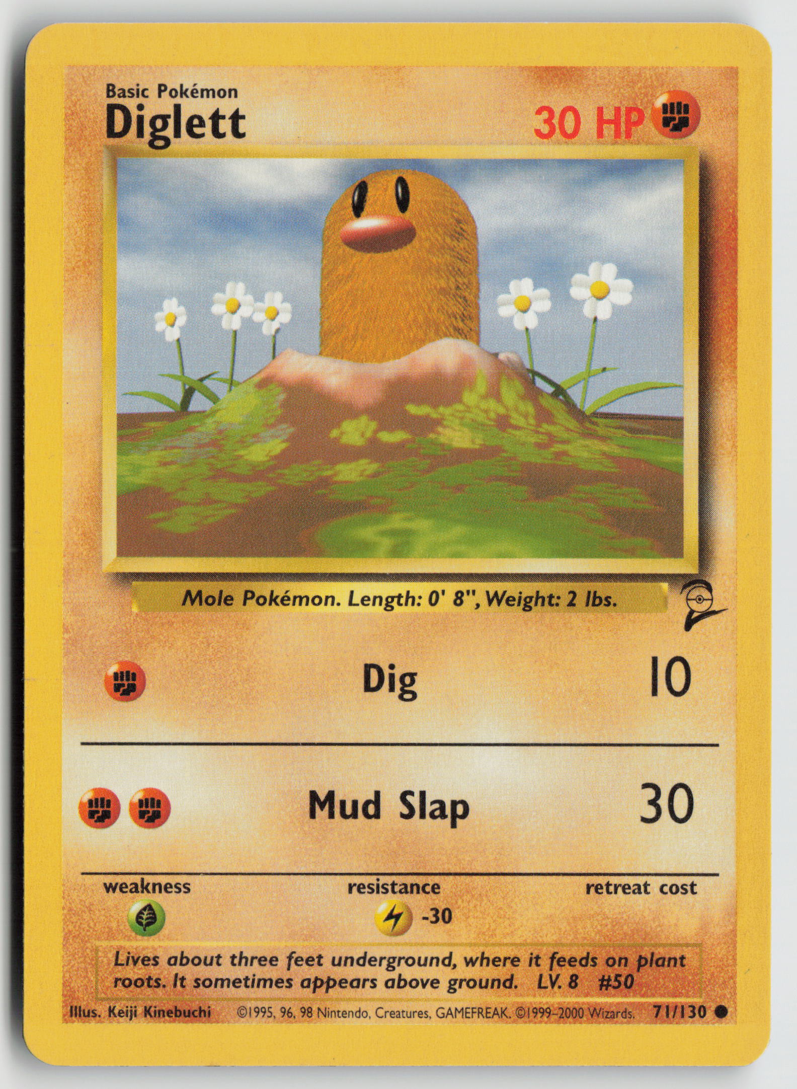 Diglett Common Base Set 2 071/130 MP