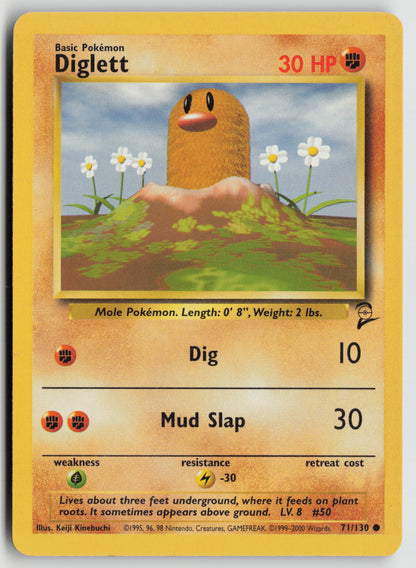Diglett Common Base Set 2 071/130 MP