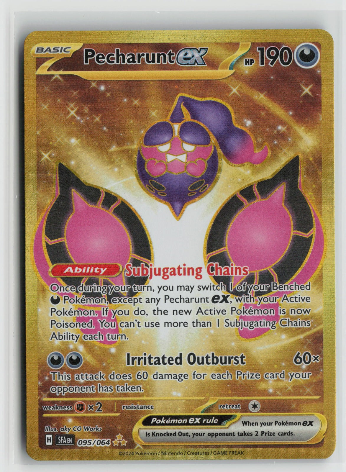 Pecharunt ex Hyper Rare Holo SFA 095/064 NM