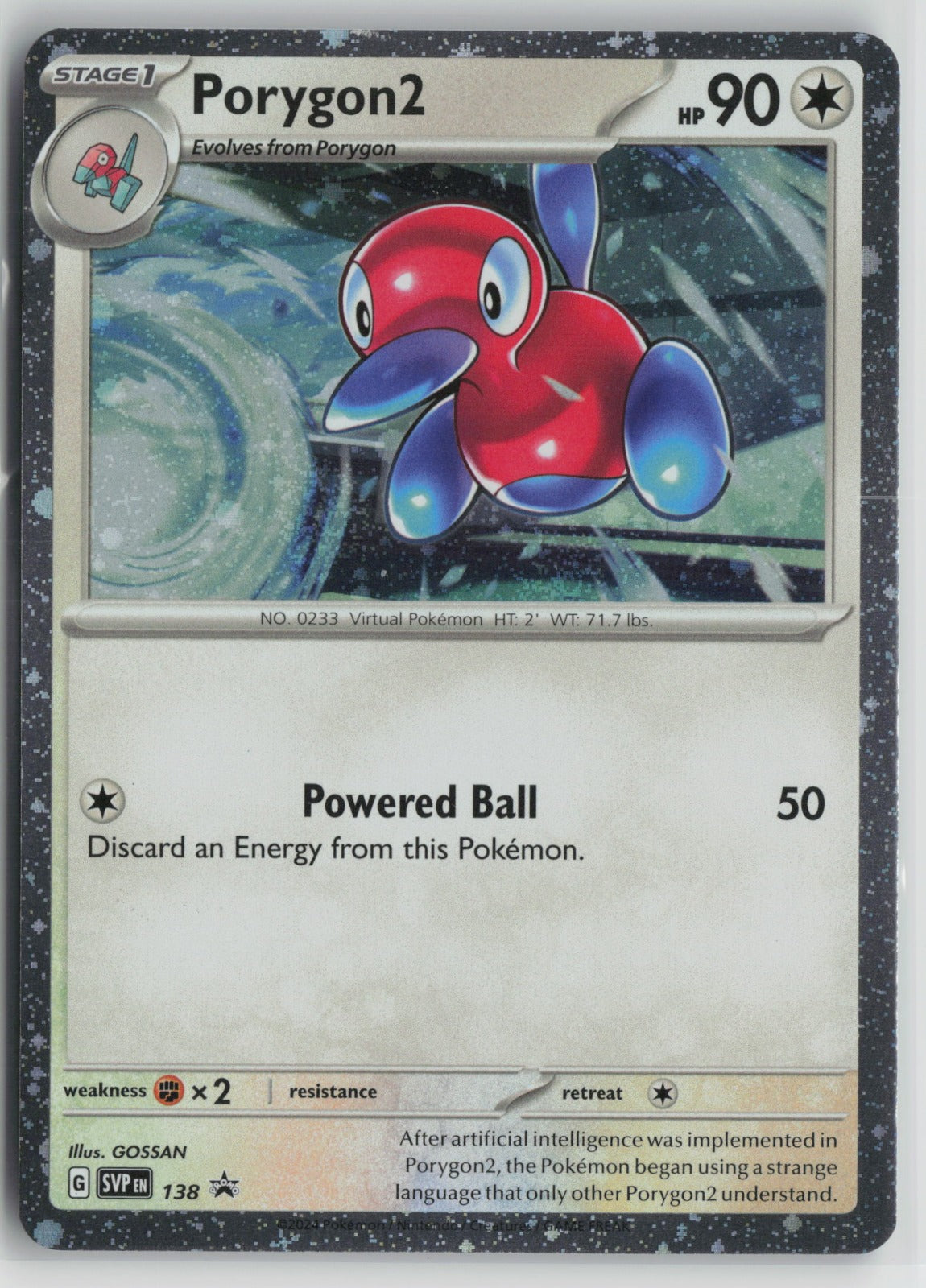 Porygon2 - (Cosmos Holo) Promo SVP 138 NM