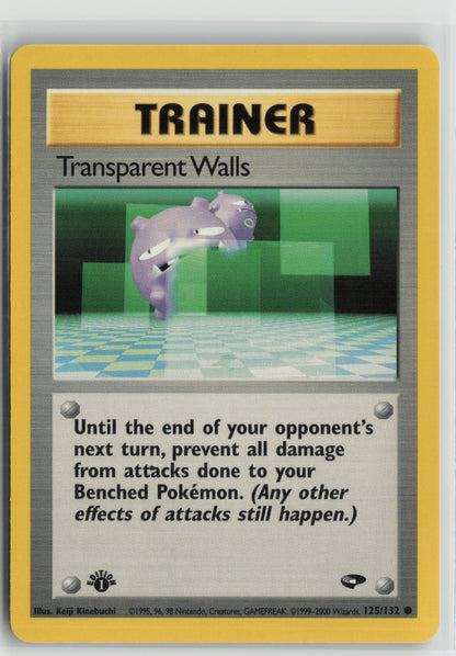 Transparent Walls Common 1st Edition G2 125/132 NM