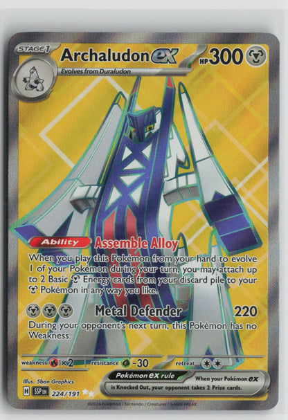 Archaludon ex - Ultra Rare Holo SSP 224/191 NM