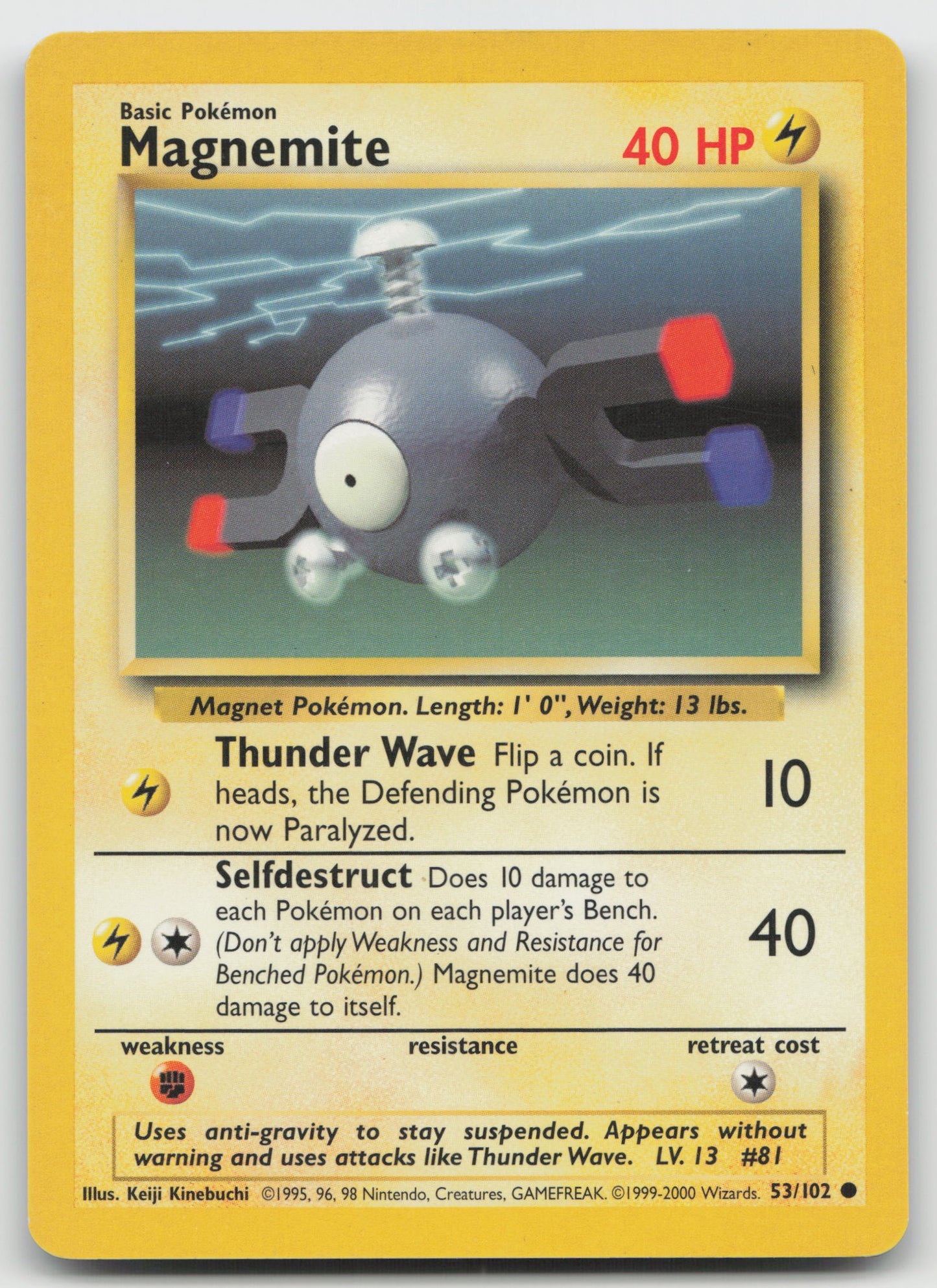 Magnemite Common Base Set 053/102 LP