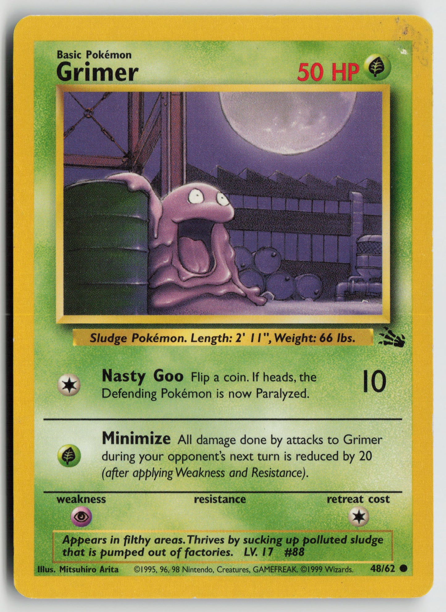 Grimer Common Fossil 48/62 HP